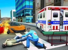 救护车救援游戏救护车直升机
