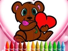 Animals Valentine Coloring