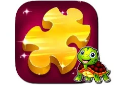 Śliczne puzzle żółw
