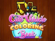 Livro de colorir de veículos fofos