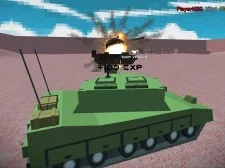 Helikopter en tank slag woestijn storm multiplayer