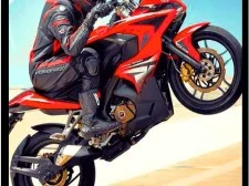 Gra ruchu autostrady Moto Stunt Racer