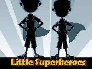 Jogo 3 de pequenos super-heróis