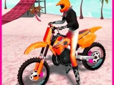 Motocross beach hoppe cykel stunt spil