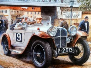 Peinture Vintage Cars Puzzle Jigsaw 2