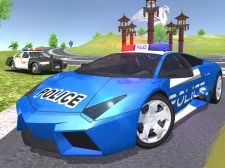 Simulateur de voiture de police 3D