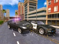 Simulazione 3D di acrobazie con auto della polizia