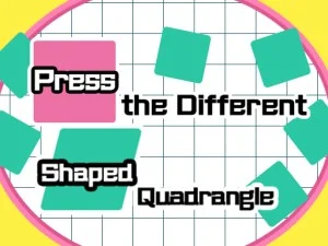 Tryk på den forskellige formede quadrangle