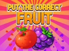Sæt den korrekte frugt