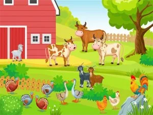 FARM ANIMALS PUZZLES CHALLENGE