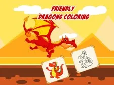 Friendly Dragons Coloring